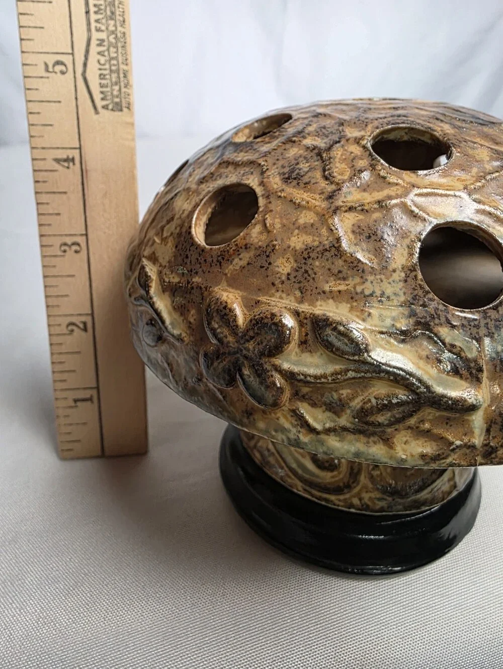 Vintage Otagiri Japan Mushroom Tealight Holder Retro Pottery